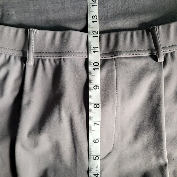 Halara Womens High Waisted Wide Leg Gray Pull On Pants Sz Medium Pleated Pockets - Picture 6 of 8